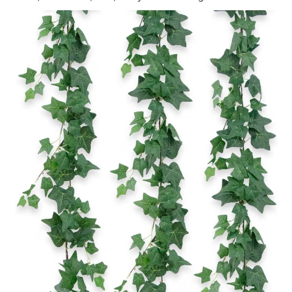 New in box 3 pcs of 6 Foot Green Ivy Garland for Home Holiday Decor